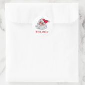 Italiaanse kerstman #2 ronde sticker (Tas)