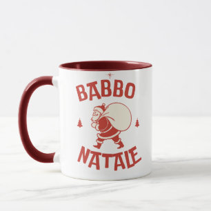 Italiaanse Kerstman Babbo cute Kawaii Prettig Kers Mok