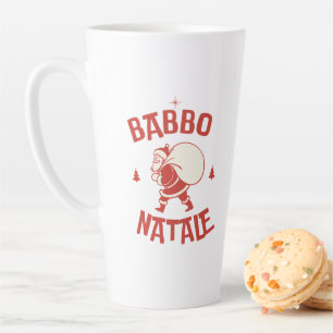 Italiaanse Kerstman Babbo schattig Kawaii Prettig  Latte Mok
