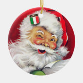 Italiaanse Kerstman, Italiaanse Kerstmis, Italië Keramisch Ornament (Voorkant)