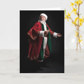 Italiaanse kerstman kaart (Gele Bloem)