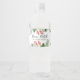 Italiaanse kerstmis Buon Natale Party Waterfles Etiket
