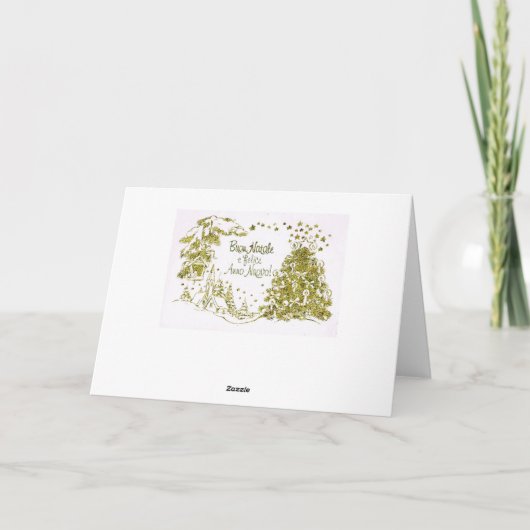 Italiaanse Kerstmis en Nieuwjaarskaart Feestdagen Kaart (Achterkant)