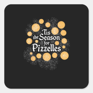 Italiaanse Kerstmis Het Is Tijd Voor Pizzelles Vierkante Sticker