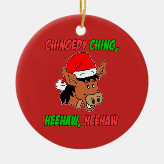 Italiaanse kerstsleutel keramisch ornament (Voorkant)