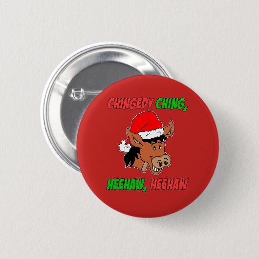Italiaanse kerstsleutel ronde button 5,7 cm (Voorkant /achterkant)