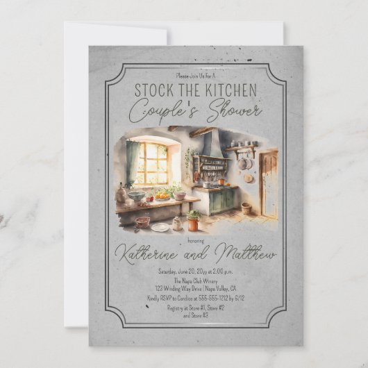 Italiaanse keuken: de keukendepot van de keuken kaart (Voorkant)