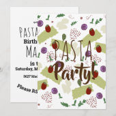 Italiaanse keuken- en keukenkogels kaart (Voorkant / Achterkant)