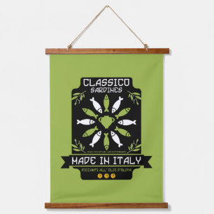 Italiaanse keuken hangend wandkleed