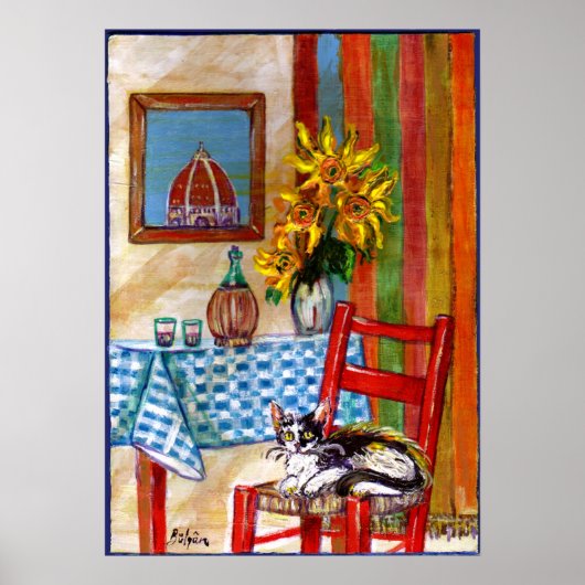ITALIAANSE KEUKEN IN FLORENCE POSTER (Voorkant)
