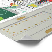 Italiaanse keuken met rode schaal en asperges poster (Hoek)