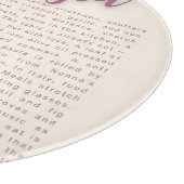 Italiaanse keuken muur kunst | "Mangia" Voedsel Qu Snijplank (Hoek)