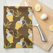 Italiaanse keuken Olijfolie Theedoek (Quarter Fold)