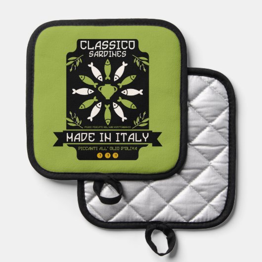 Italiaanse keuken pannenlap (Voorkant / Achterkant)
