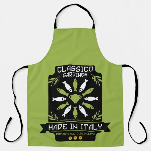 Italiaanse keuken schort (Voorkant)