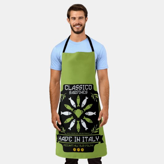 Italiaanse keuken schort (Gedragen)