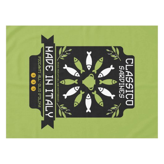 Italiaanse keuken tafelkleed (Voorkant (Horizontaal))