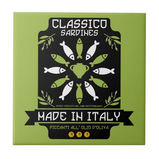 Italiaanse keuken tegeltje (Voorkant)