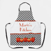 Italiaanse keuken-tomatoseppers gecontroleerd schort (Voorkant)