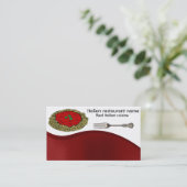 Italiaanse keuken visitekaartje (Staand voorkant)