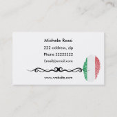 Italiaanse keuken visitekaartje (Achterkant)