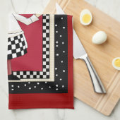 Italiaanse keukenhanddoek voor de Chef (Quarter Fold)