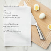 Italiaanse keukenhanddoek voor lezen (Quarter Fold)