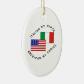 Italiaanse keus in de VS Keramisch Ornament (Rechts)