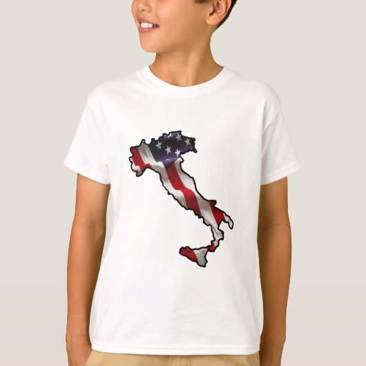 Italiaanse Kinder vlag T-Shirt (Voorkant)