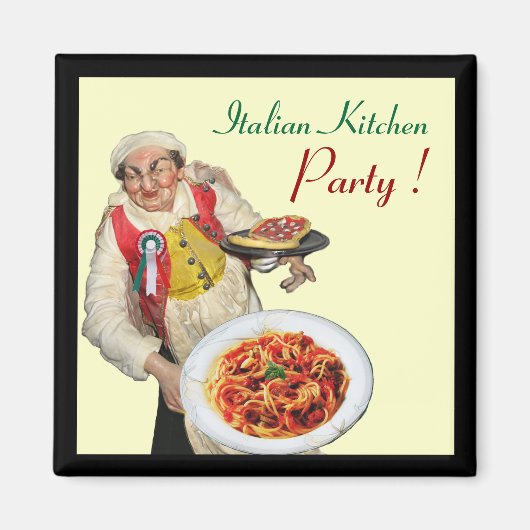 ITALIAANSE KITCHEN, crème Magneet (Voorkant)