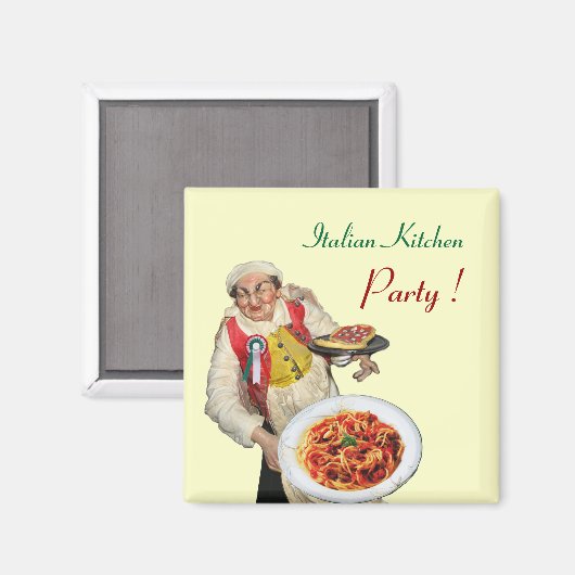 ITALIAANSE KITCHEN, crème Magneet (Voorkant / Achterkant)