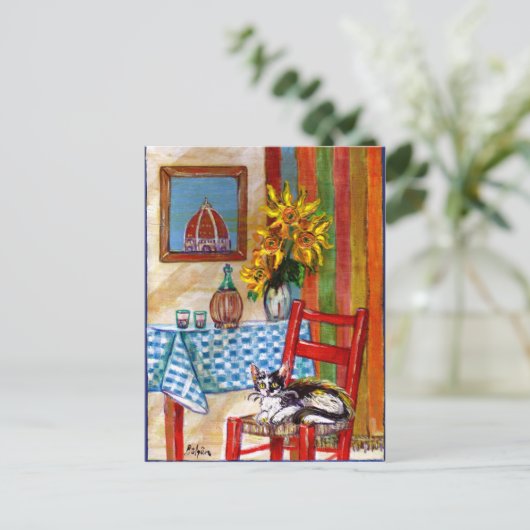 ITALIAANSE KITCHEN IN FLORENCE BRIEFKAART (Staand voorkant)