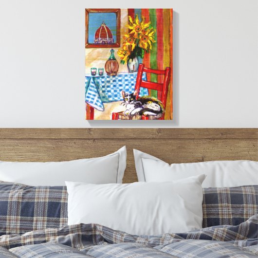 ITALIAANSE KITCHEN IN FLORENCE CANVAS AFDRUK (Insitu (Slaapkamer))