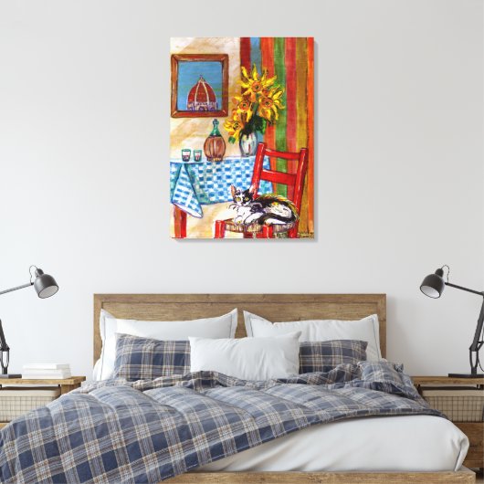 ITALIAANSE KITCHEN IN FLORENCE CANVAS AFDRUK (Insitu (Slaapkamer))