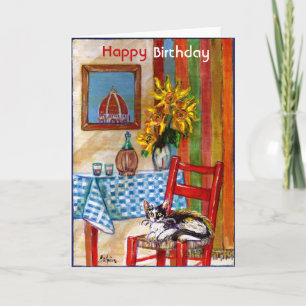 ITALIAANSE KITCHEN IN FLORENCE / Happy Birthday Kaart