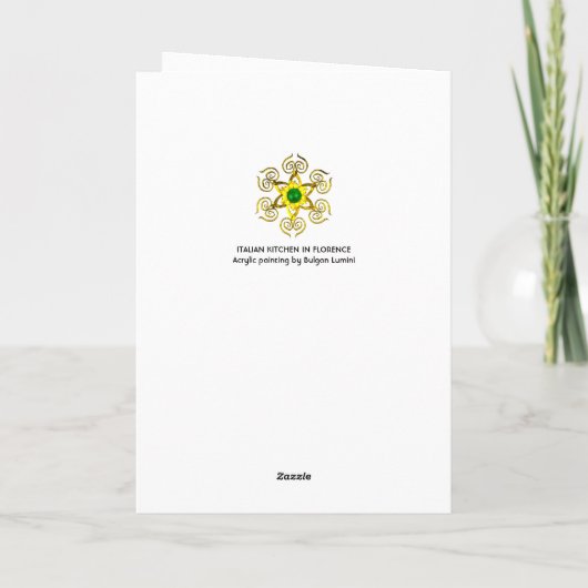 ITALIAANSE KITCHEN IN FLORENCE KAART (Achterkant)