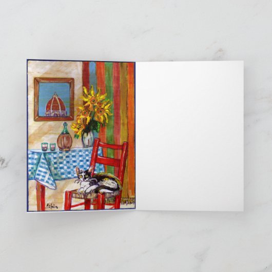 ITALIAANSE KITCHEN IN FLORENCE / MOEDERDAG KAART (Binnen)