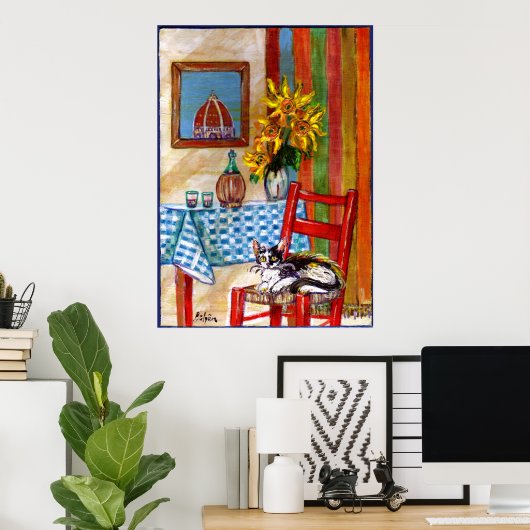 ITALIAANSE KITCHEN IN FLORENCE POSTER (Thuiskantoor)