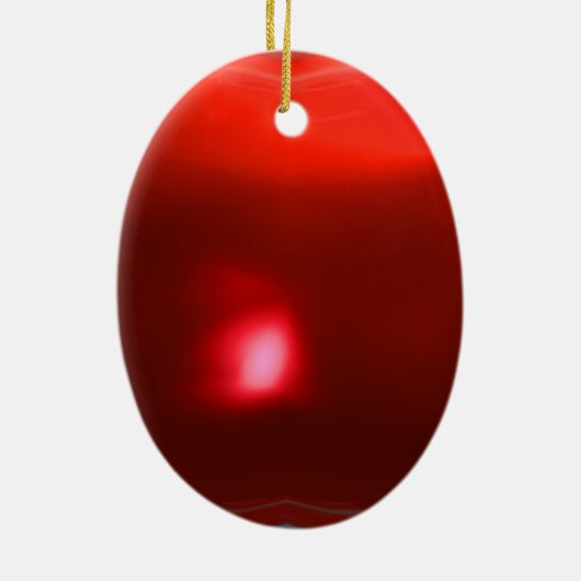 ITALIAANSE KITCHEN IN FLORENCE Red Ruby Keramisch Ornament (Achterkant)