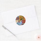ITALIAANSE KITCHEN IN FLORENCE RONDE STICKER (Envelop)