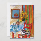 ITALIAANSE KITCHEN IN FLORENCE, rood blauw Aankondiging (Achterkant)