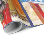 ITALIAANSE KITCHEN IN FLORENCE , SUNFLOWERS EN CAT CADEAUPAPIER (Rol Hoek)