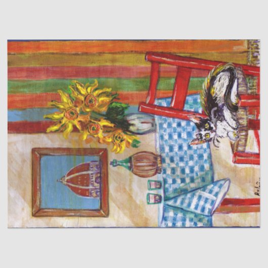 ITALIAANSE KITCHEN IN FLORENCE TISSUEPAPIER (Voorkant)