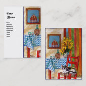 ITALIAANSE KITCHEN IN FLORENCE VISITEKAARTJE (Voorkant / Achterkant)