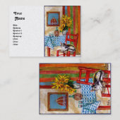 ITALIAANSE KITCHEN IN FLORENCE, witte parel Visitekaartje (Voorkant / Achterkant)