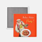 ITALIAANSE KITCHEN, oranje Magneet (Voorkant / Achterkant)