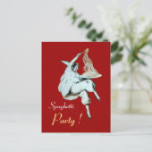 ITALIAANSE KITCHEN, RESTAURANSE ONTVANGER BRIEFKAART (Staand voorkant)