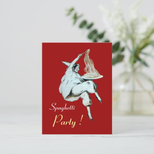 ITALIAANSE KITCHEN, RESTAURANSE ONTVANGER BRIEFKAART (Staand voorkant)