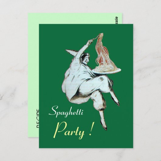 ITALIAANSE KITCHEN, RESTAURANSE ONTVANGER BRIEFKAART (Voorkant / Achterkant)