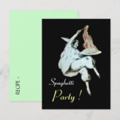 ITALIAANSE KITCHEN, RESTAURANSE ONTVANGER UITNODIGING BRIEFKAART (Voorkant / Achterkant)